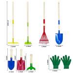 Qtioucp Kids Gardening Tools Outdoor Toys Set Backyard Play Educational STEM Learning Pretend Toys Outdoor Indoor for Toddlers Kids Boys Girls