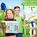 Qtioucp Kids Gardening Tools Outdoor Toys Set Backyard Play Educational STEM Learning Pretend Toys Outdoor Indoor for Toddlers Kids Boys Girls