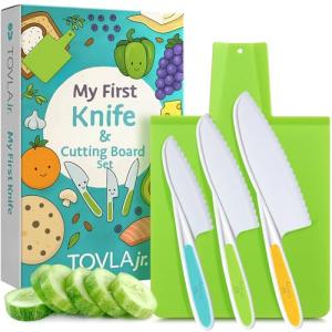 Toddler Montessori Kitchen Knife and Cutting Board Set
