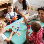 Wooden Alphabet Flash Cards & Letter Puzzle