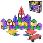 Magnetic Building Tiles Set for Kids 3+