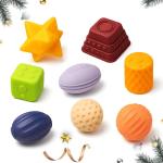 Montessori Sensory Balls - 8pc Baby Toy Set