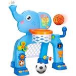 Toddler Basketball Hoop and Soccer Goal Toy