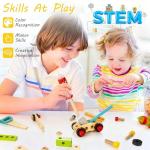 KIDWILL Wooden Tool Kit for Creative Kids