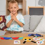 LiKee Wooden Shape Puzzles for Toddlers 3+