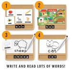 Headu First Montessori Writing Encyclopedia - Ages 3-6 - Reusable Wooden Letter Tracing Board, Learning to Write, Learn to Write for Kids Age 3, Montessori Letter Tracing, Toddler Writing Practice