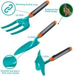 Qtioucp 16Pcs Kids Gardening Tools Outdoor Toys Set Backyard Play with 93 PCS DIY Flower Garden Building Preschool Activities (Green)