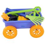 Dimple Garden Wagon & Tools Toy Set, Kids Gardening Set - 15 Pcs Outdoor Toys for Toddlers 1-3, Sand Toys - Sturdy & Durable - Top Yd, Beach, Sand, Garden Play Set for Kids & Toddler Gardening Tools