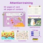 Montessori Preschool Workbooks Set for Kids Ages 3-6 | 4 Pack Reusable Tracing Books with Dry-Erase Markers | Alphabet Writing Practice, Pen Control Training for Kindergarten & Homeschool Learning