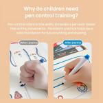 Montessori Preschool Workbooks Set for Kids Ages 3-6 | 4 Pack Reusable Tracing Books with Dry-Erase Markers | Alphabet Writing Practice, Pen Control Training for Kindergarten & Homeschool Learning