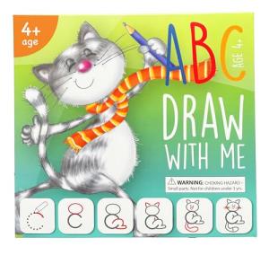 Drawing with Alphabet Learning Letters Tracing ABC Handwriting Toys Set Educational Game Birthday Gift for Preschool Activities Girl Boy 3-6 Years Old Kids