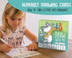Drawing with Alphabet Learning Letters Tracing ABC Handwriting Toys Set Educational Game Birthday Gift for Preschool Activities Girl Boy 3-6 Years Old Kids