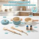 Wooden Montessori Toddler Play Kitchen Set