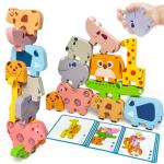 Montessori Wooden Animal Blocks for Toddlers