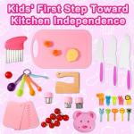 Kids Cooking Set with Safe Knives and Utensils
