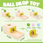 Montessori Object Permanence Box with Three Balls