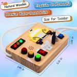 Montessori Busy Board Taxi Theme Sensory Toy