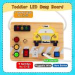 Montessori Busy Board Taxi Theme Sensory Toy