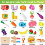 Wooden Magnetic Play Food Set for Kids