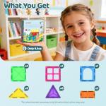 Mini Magnetic Tiles for Kids - Montessori Building Blocks