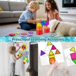 Mini Magnetic Tiles for Kids - Montessori Building Blocks