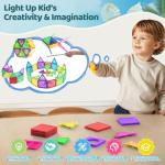 Mini Magnetic Tiles for Kids - Montessori Building Blocks