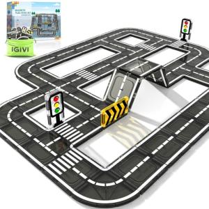 Magnetic Tiles Road Expansion Pack for Kids
