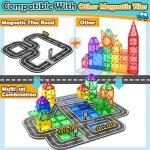 Magnetic Tiles Road Expansion Pack for Kids