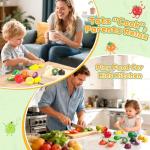 Wooden Pretend Play Food Set for Kids