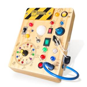 Iabedi Montessori Busy Board for Toddlers