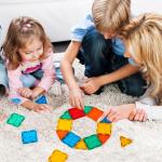 Magnetic Building Tiles Set for Kids - 110PCS