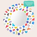 Kids Mosaic Art Set with Craft Supplies