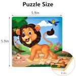 Wooden Montessori Puzzles for Toddlers, Pack of 6
