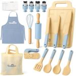 Wooden Kids Cooking Set with Kitchen Tools