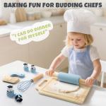 Wooden Kids Cooking Set with Kitchen Tools