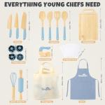 Wooden Kids Cooking Set with Kitchen Tools