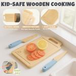 Wooden Kids Cooking Set with Kitchen Tools