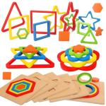 Wooden Shape Sorting Puzzle for Toddlers