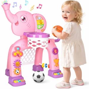 Toddler Sports Set: Basketball Hoop & Soccer Goal