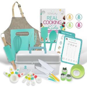 Kids Cooking and Baking Set with Cookbook