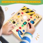 Iabedi Montessori Busy Board for Toddlers