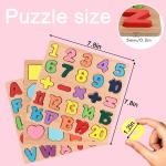 Wooden Alphabet and Number Puzzles for Toddlers