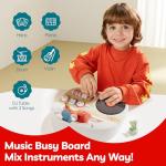 TOP BRIGHT DJ Music Busy Board for Toddlers