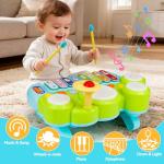 3-in-1 Musical Piano Xylophone Drum Set for Toddlers