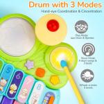 3-in-1 Musical Piano Xylophone Drum Set for Toddlers