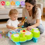 3-in-1 Musical Piano Xylophone Drum Set for Toddlers