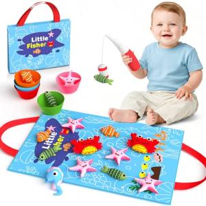 Toddler Montessori Fishing Game for 1 Year Olds