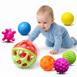 ROHSCE Montessori Toys - Sensory Balls for Toddlers, Multiple Textures Colorful Toddler Sensory Toys for Babies 1-3 Hand Catching Baby Balls, Baby Rattle 3-6 Months Old Baby Toys for 6-12 Months