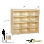12 Compartment Toy Storage Cabinet with Bins