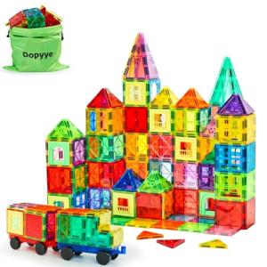 Magnetic Tiles Building Blocks Set with Cars